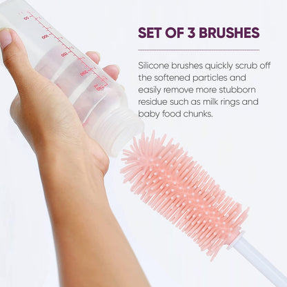 Baby Bottle Cleaner with Brush Set