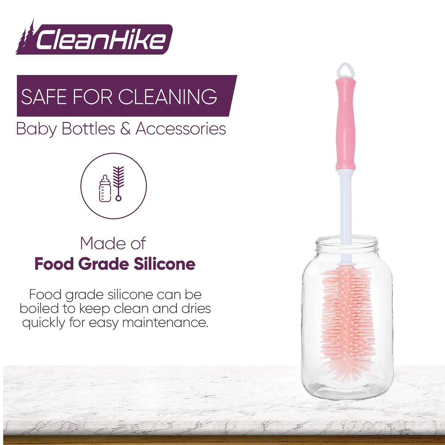 Baby Bottle Cleaner with Brush Set