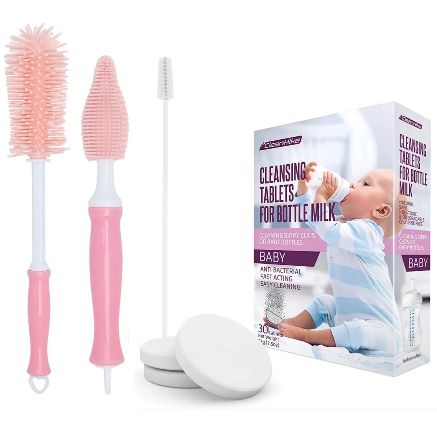Baby Bottle Cleaner with Brush Set
