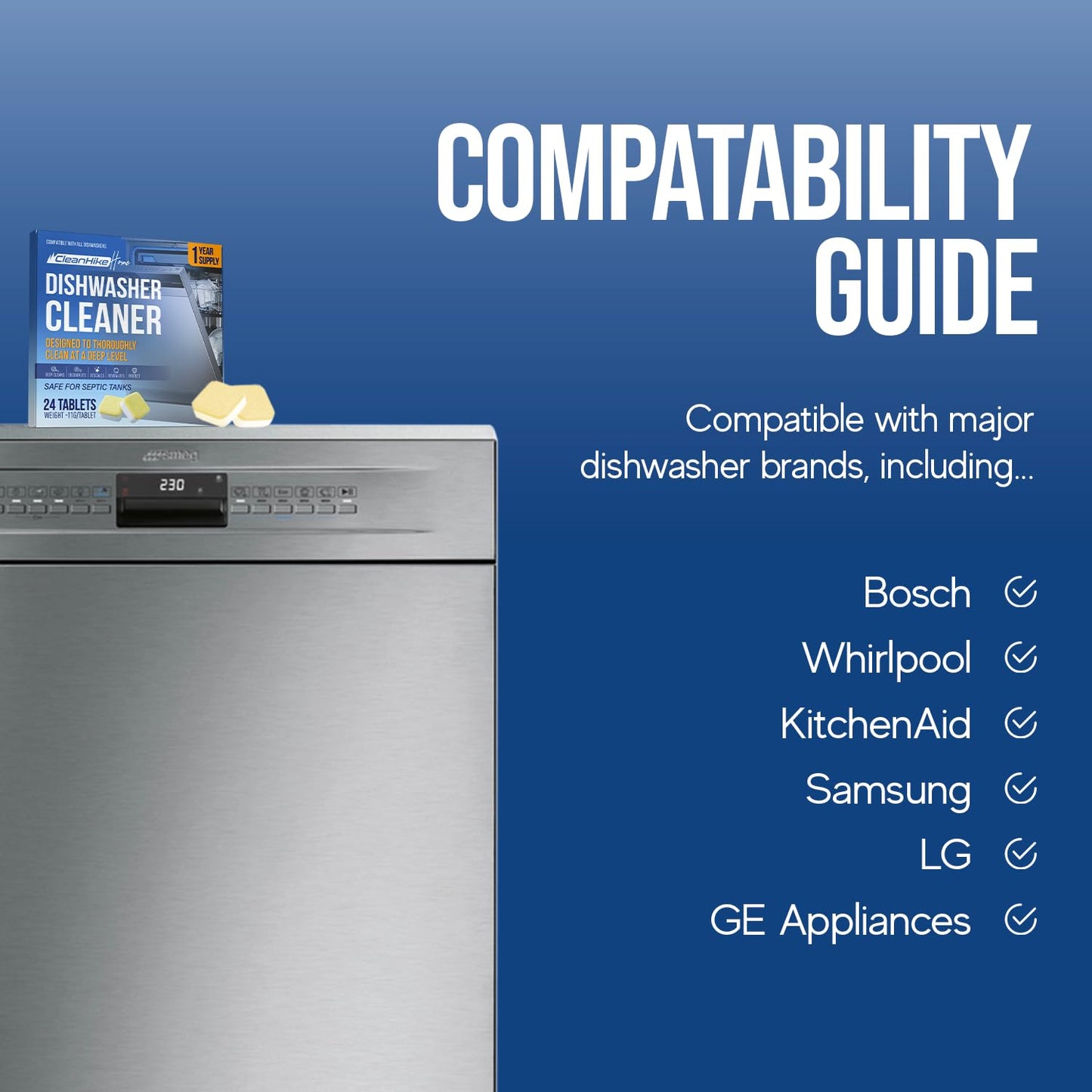 Dishwasher Cleaning and Descaler Tablets